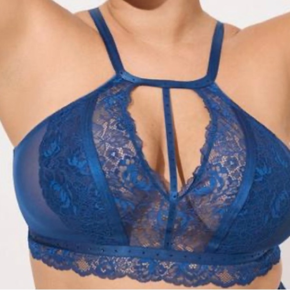 Torrid Blue Lace Bralette
